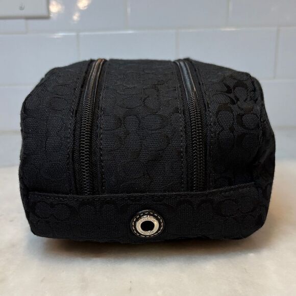 Coach Vintage Signature Logo Toiletry Travel Bag HTF - Picture 8 of 16